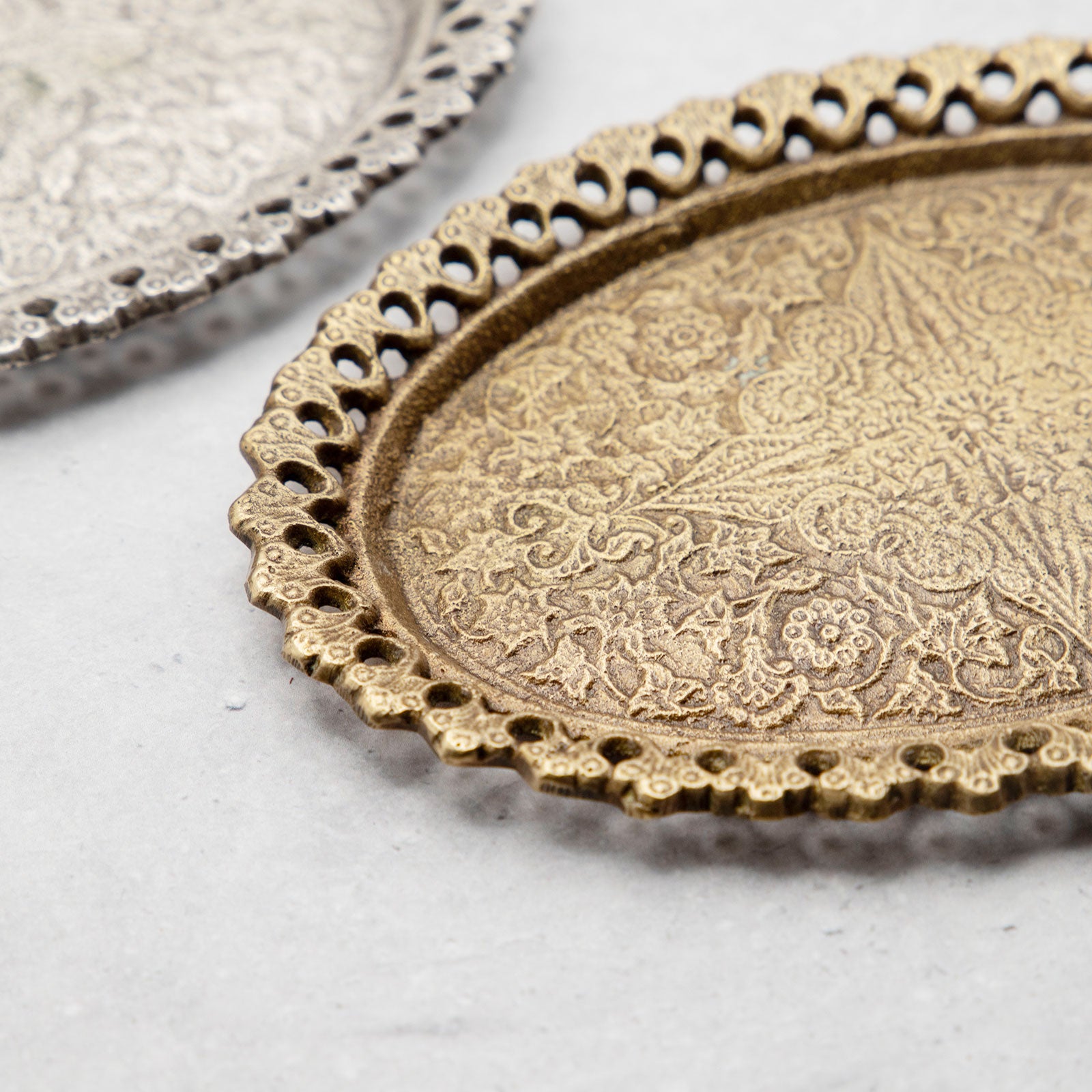 ブラスオーバルプレート