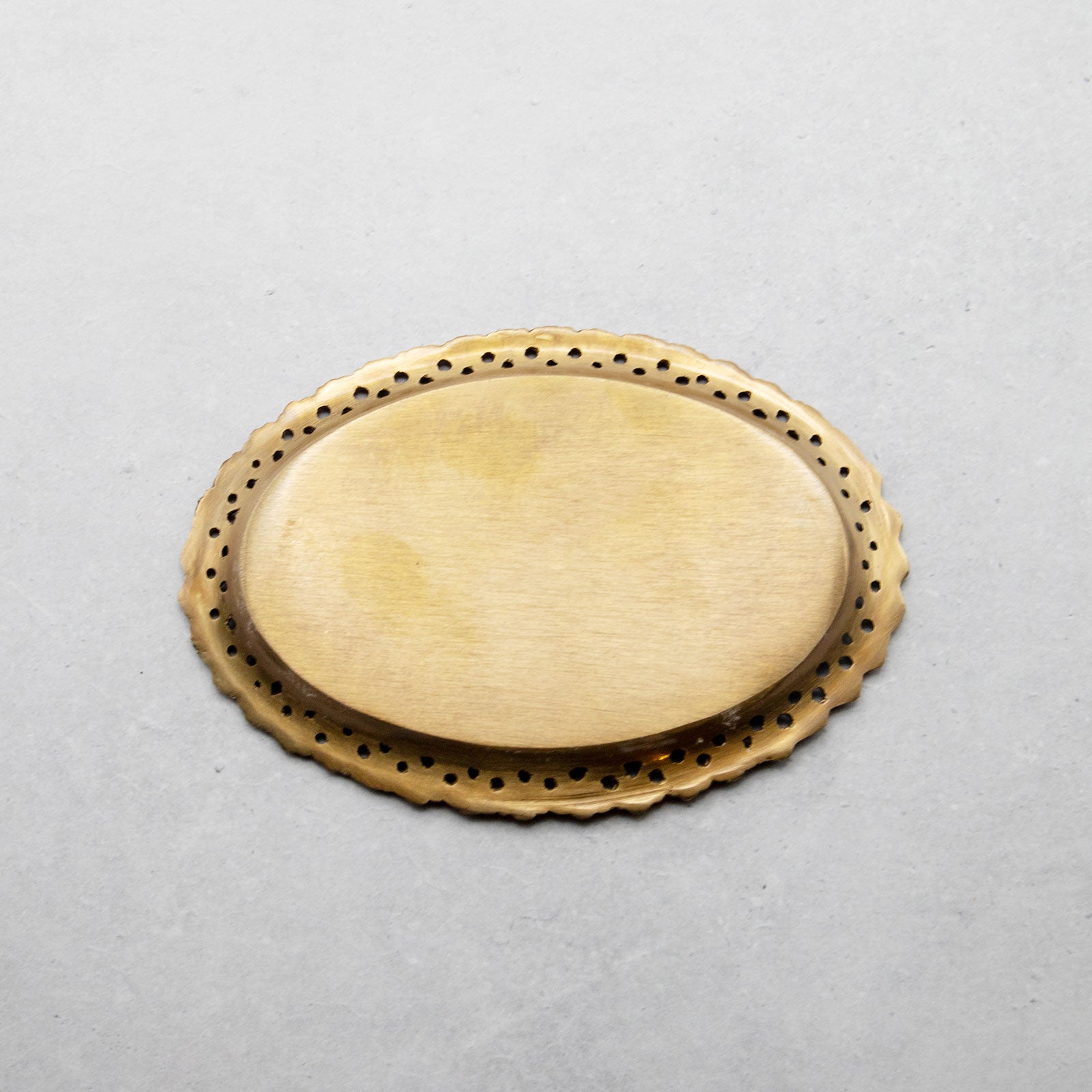 ブラスオーバルプレート