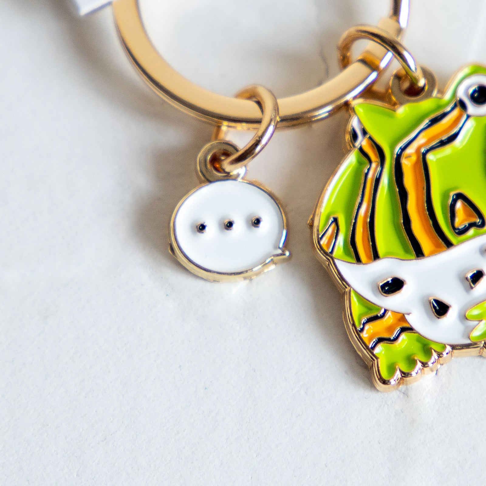 キーホルダー　アニマルキーリング ツノガエル