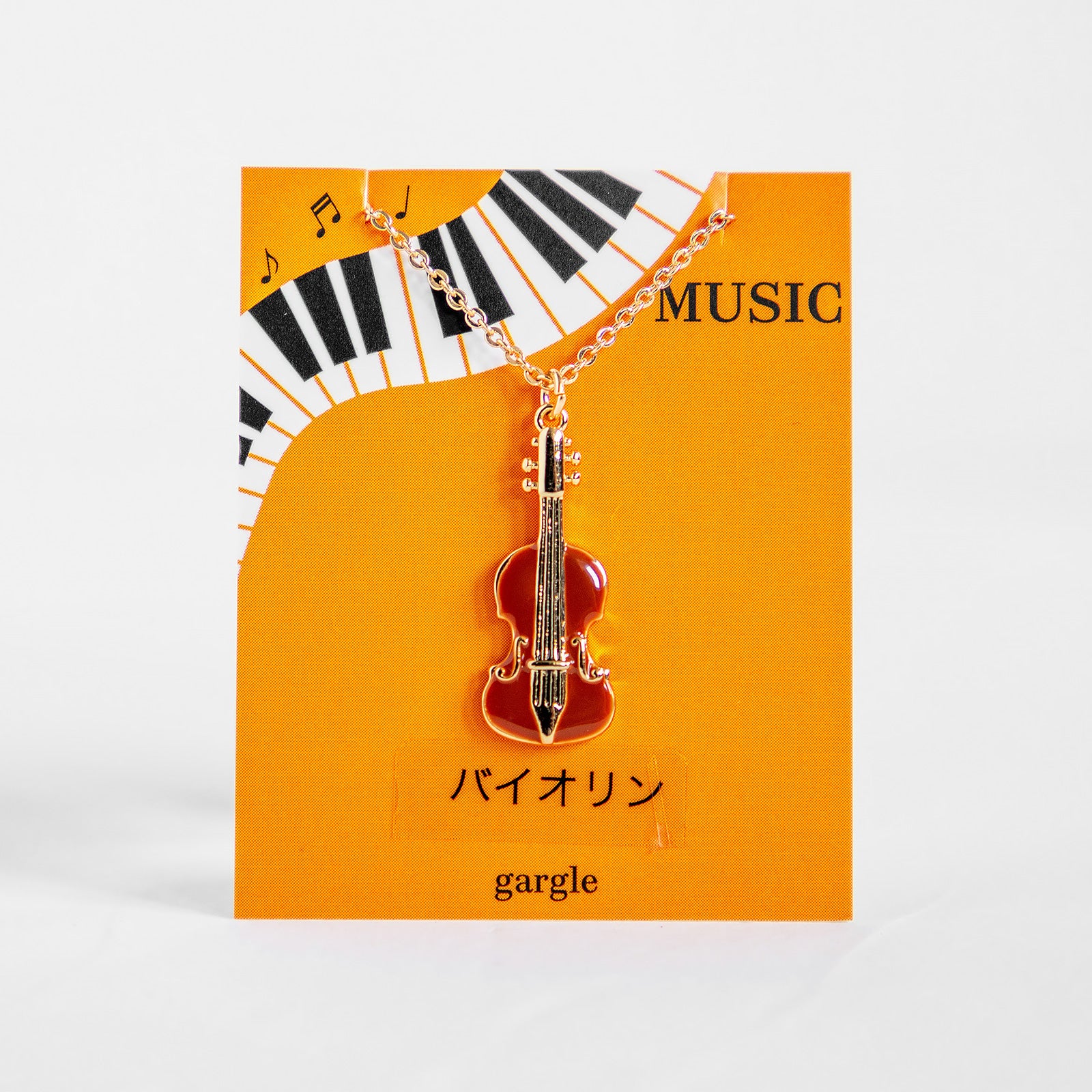 gargle/ガーグル　ミニチュア楽器 バイオリン ネックレス