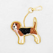 COTTAGE/コテージ　ザリ刺繍 キーホルダー ビーグル