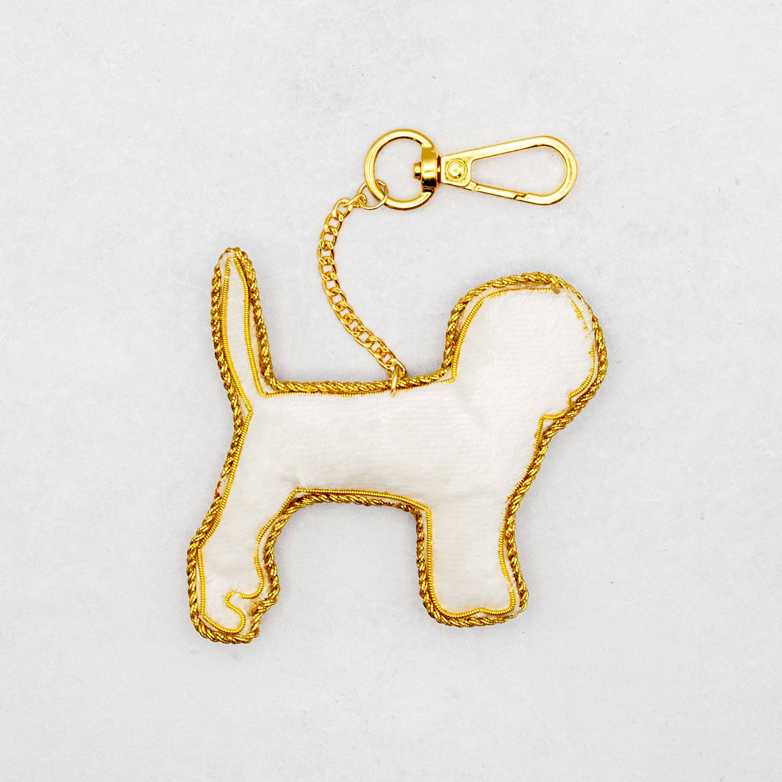 COTTAGE/コテージ　ザリ刺繍 キーホルダー ビーグル