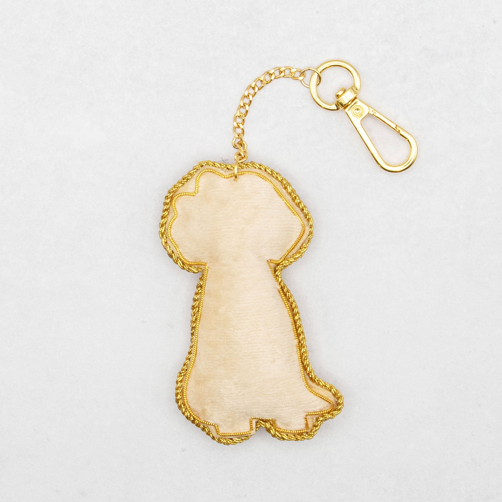 COTTAGE/コテージ　ザリ刺繍 キーホルダー トイプードル