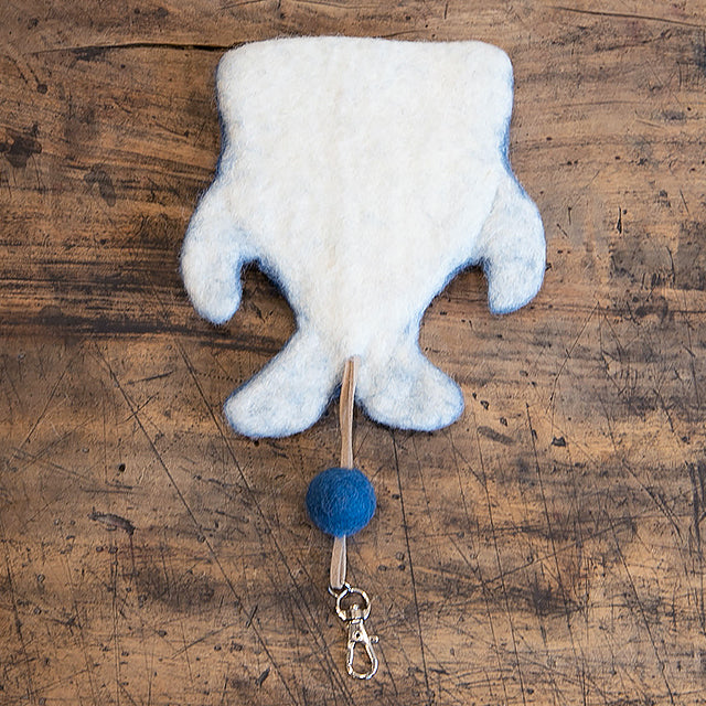 フェアトレード　羊毛フェルト ジンベイザメ キーケース