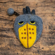 フェアトレード　羊毛フェルト ハシビロコウ コインポーチ