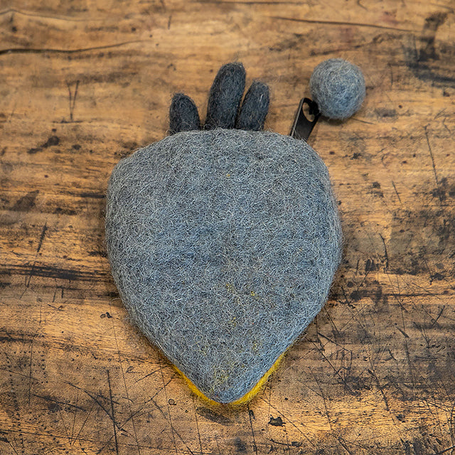 フェアトレード　羊毛フェルト ハシビロコウ コインポーチ