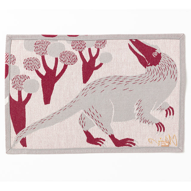 moritaMiW/モリタミウ　ランチョンマット あの地を歩く羽毛恐竜