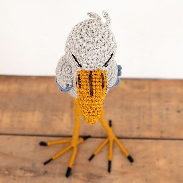 あみぐるみ　 ビッグ ハシビロコウ