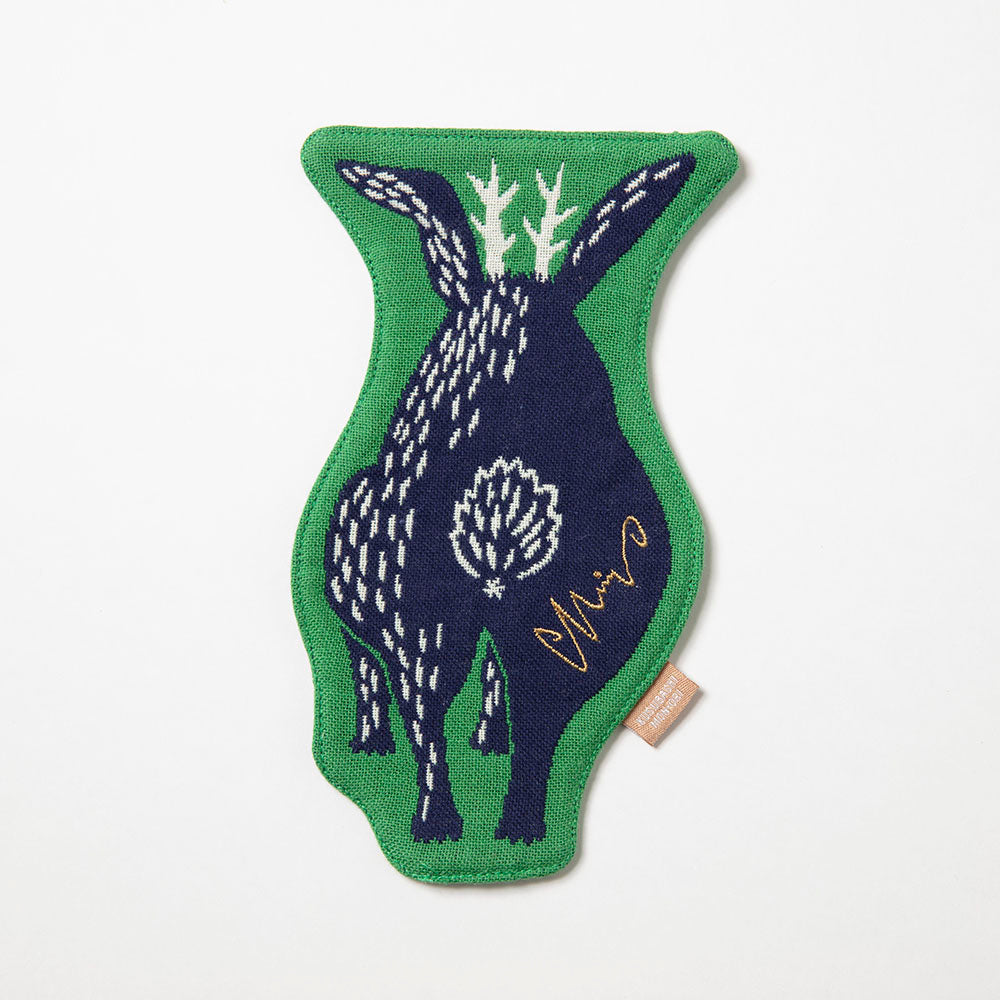 moritaMiW/モリタミウ　コースター 森を跳ぶツノウサギ