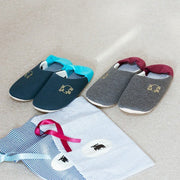 moz /モズ　携帯用 袋付き スリッパ