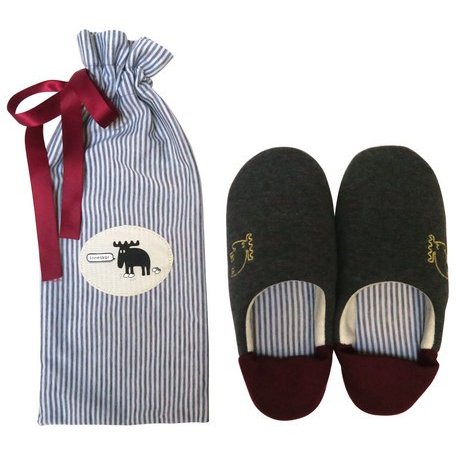 moz /モズ　携帯用 袋付き スリッパ