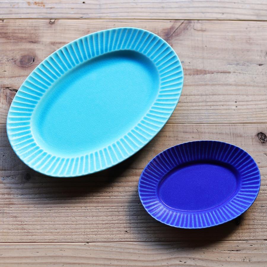 SAKUZAN/作山窯　Stripe オーバル ミニ 小皿