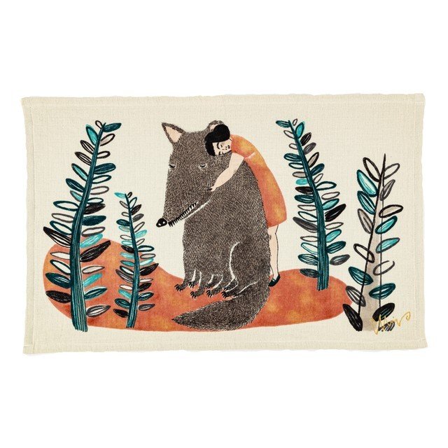 moritaMiW/モリタミウ　ティータオル オオカミ「いつもの奇蹟 」