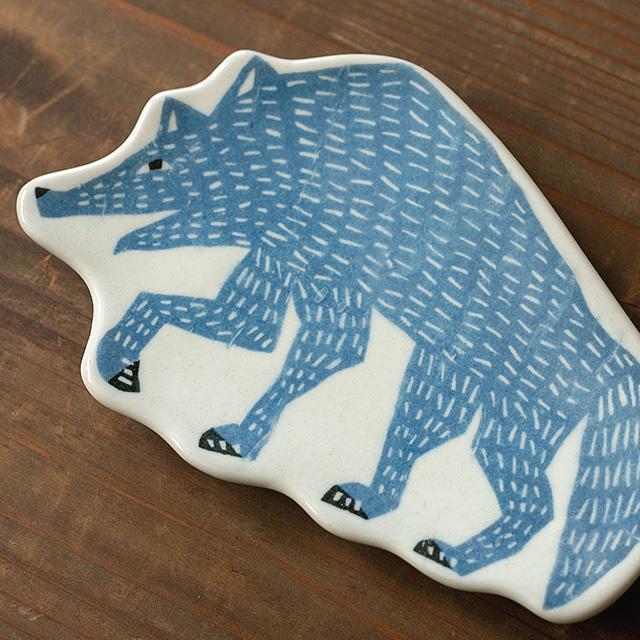 KATA KATA/カタカタ　倉敷意匠計画室　印判手 豆皿 オオカミ