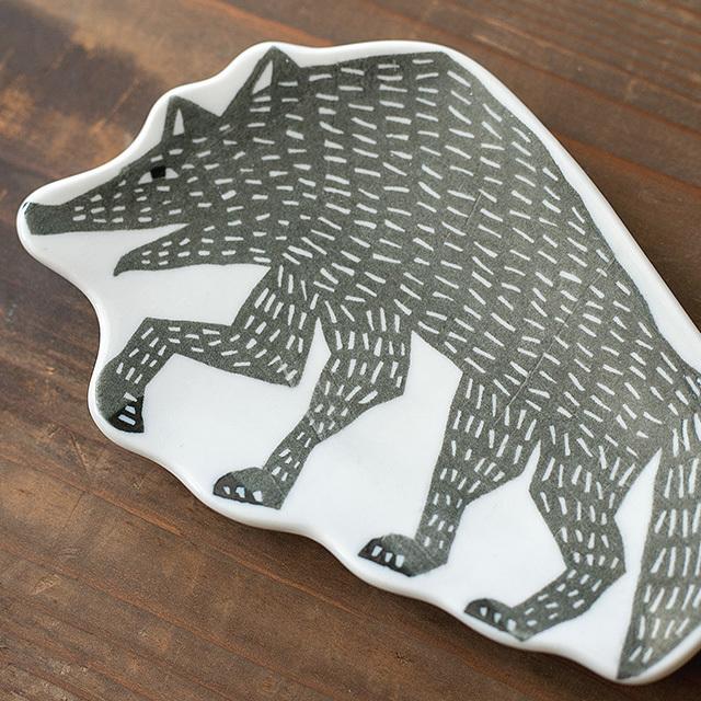 KATA KATA/カタカタ　倉敷意匠計画室　印判手 豆皿 オオカミ