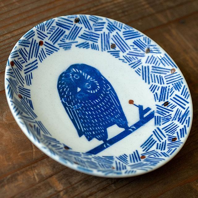 KATA KATA/カタカタ　倉敷意匠計画室　印判手 小皿 (ふくろう)