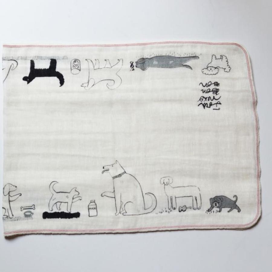 トラネコボンボン　リネンガーゼ 手ぬぐい