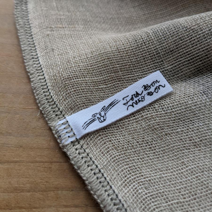 トラネコボンボン　リネンガーゼ 手ぬぐい