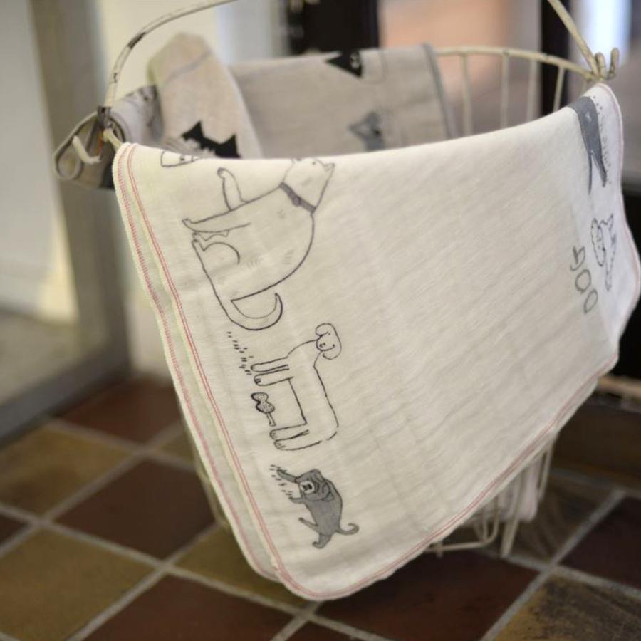 トラネコボンボン　リネンガーゼ 手ぬぐい