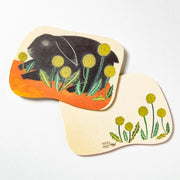 moritaMiW/モリタミウ　ポストカード シアワセな黒兎