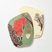 moritaMiW/モリタミウ　ポストカード 枯れ木の森と狐