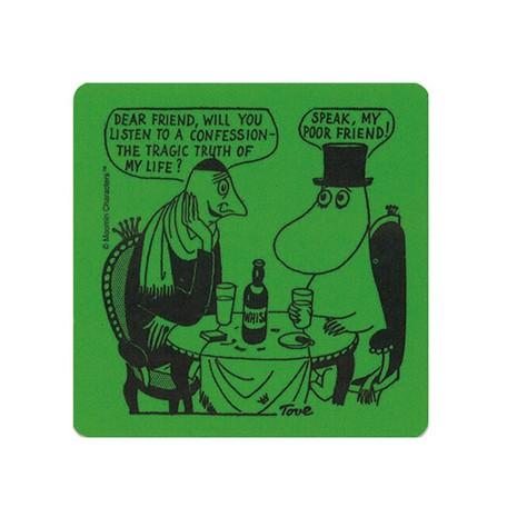 OPTO/オプト　ムーミン コミック柄 コースター Poor friend