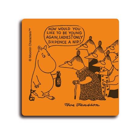 OPTO/オプト　ムーミン コミック柄 コースター Six pence