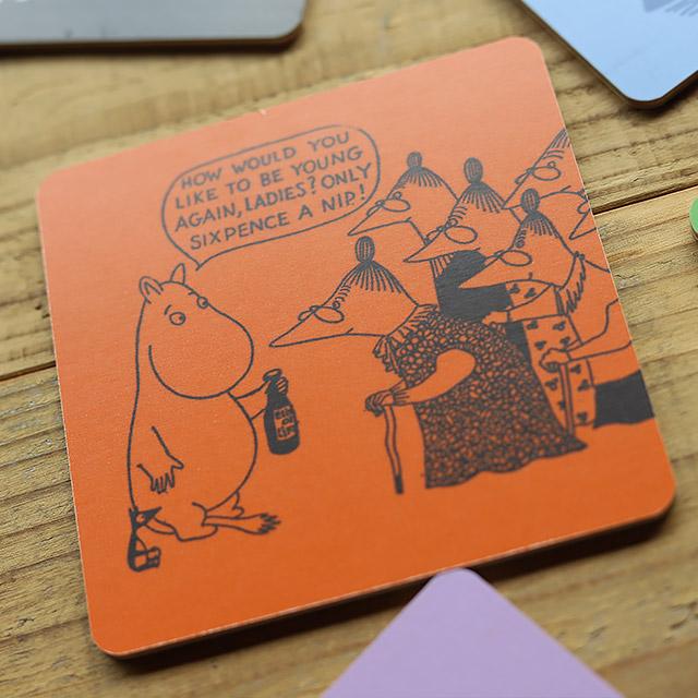 OPTO/オプト　ムーミン コミック柄 コースター Six pence