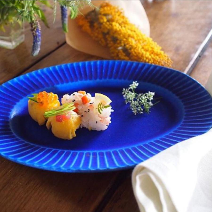 SAKUZAN/作山窯 Stripe オーバルプレート 大皿 – ニコノマニマニ雑貨店
